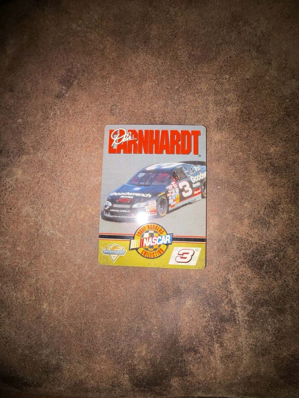 Dale Earnhardt #3 Metallic Impressions Front Runners Collection Card